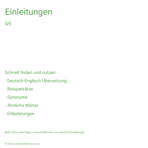 Wie schreibt man Einleitungen? Bedeutung, Synonym, Antonym & Zitate.