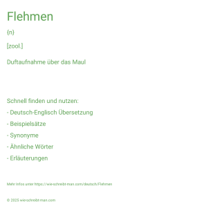 Wie schreibt man Flehmen? Bedeutung, Synonym, Antonym & Zitate.