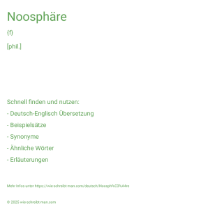 Wie schreibt man Noosphäre? Bedeutung, Synonym, Antonym & Zitate.