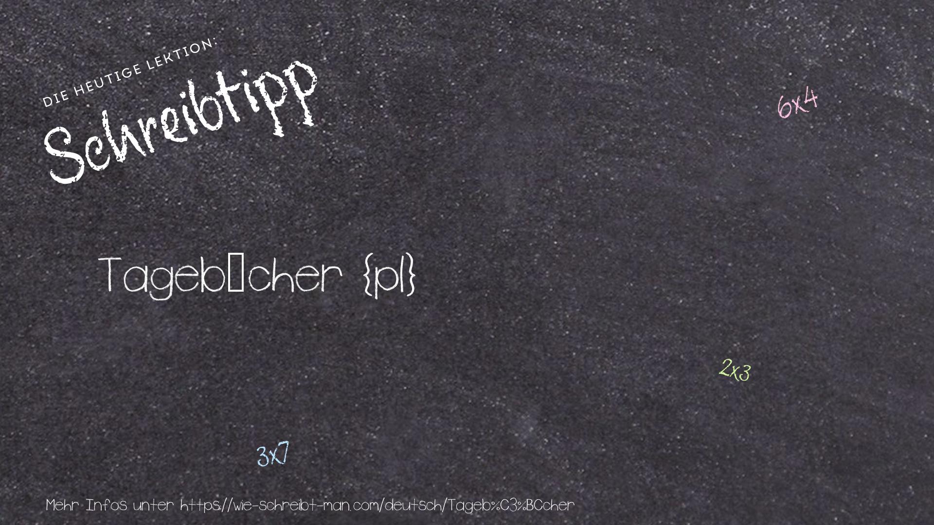 Schreibtipp Tagebücher