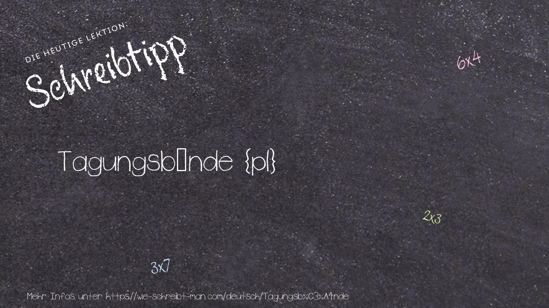 Schreibtipp Tagungsbände