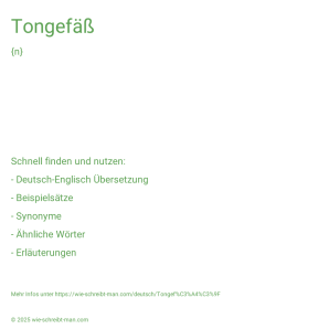 Wie schreibt man Tongefäß? Bedeutung, Synonym, Antonym & Zitate.