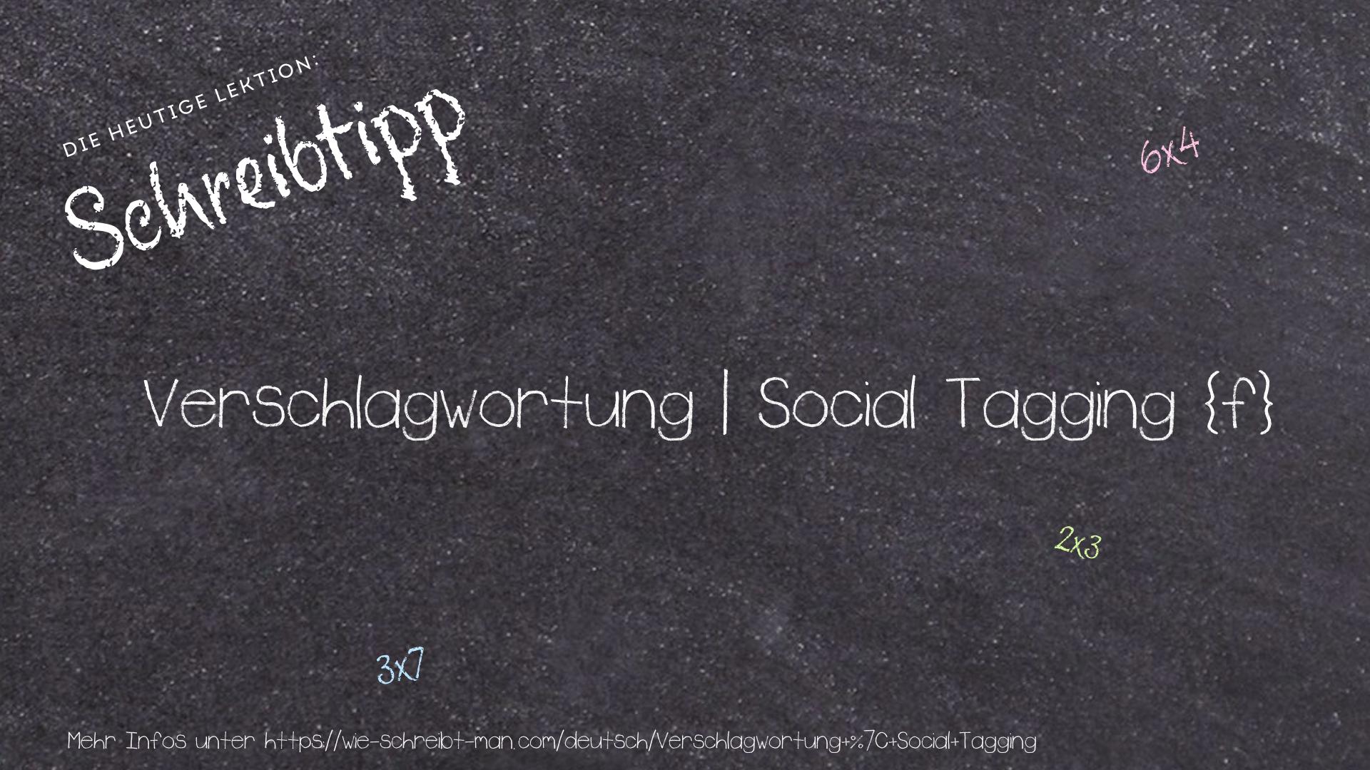Schreibtipp Verschlagwortung | Social Tagging