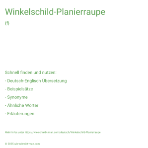 Wie schreibt man Winkelschild-Planierraupe? Bedeutung, Synonym, Antonym & Zitate.