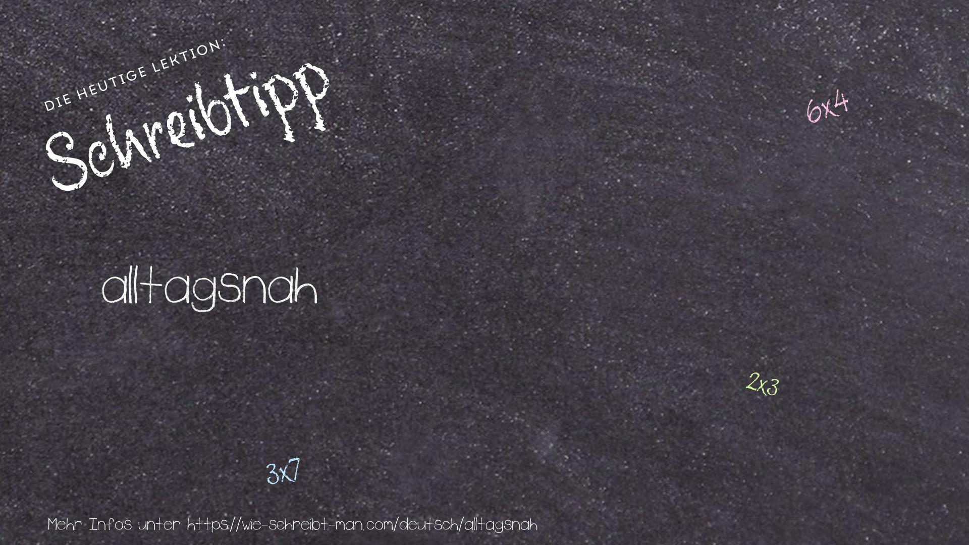 Schreibtipp alltagsnah
