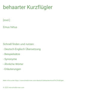 Wie schreibt man behaarter Kurzflügler? Bedeutung, Synonym, Antonym & Zitate.