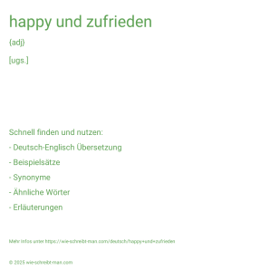 Wie schreibt man happy und zufrieden? Bedeutung, Synonym, Antonym & Zitate.