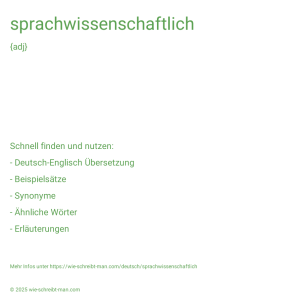 Wie schreibt man sprachwissenschaftlich? Bedeutung, Synonym, Antonym & Zitate.