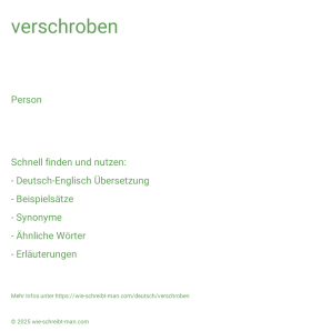 Wie schreibt man verschroben? Bedeutung, Synonym, Antonym & Zitate.